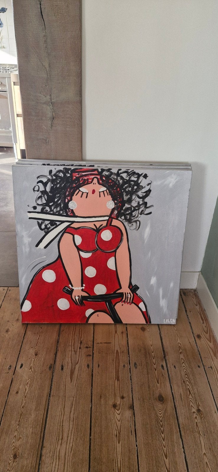 dikke vrouwen schilderij, Ophalen