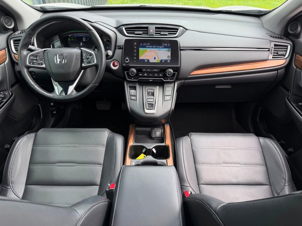 Honda CR-V 2.0 Hybrid AWD Executive Panoramadak ACC HUD Lede, Auto's, Honda, Automaat, Gebruikt, Zwart, 4 cilinders