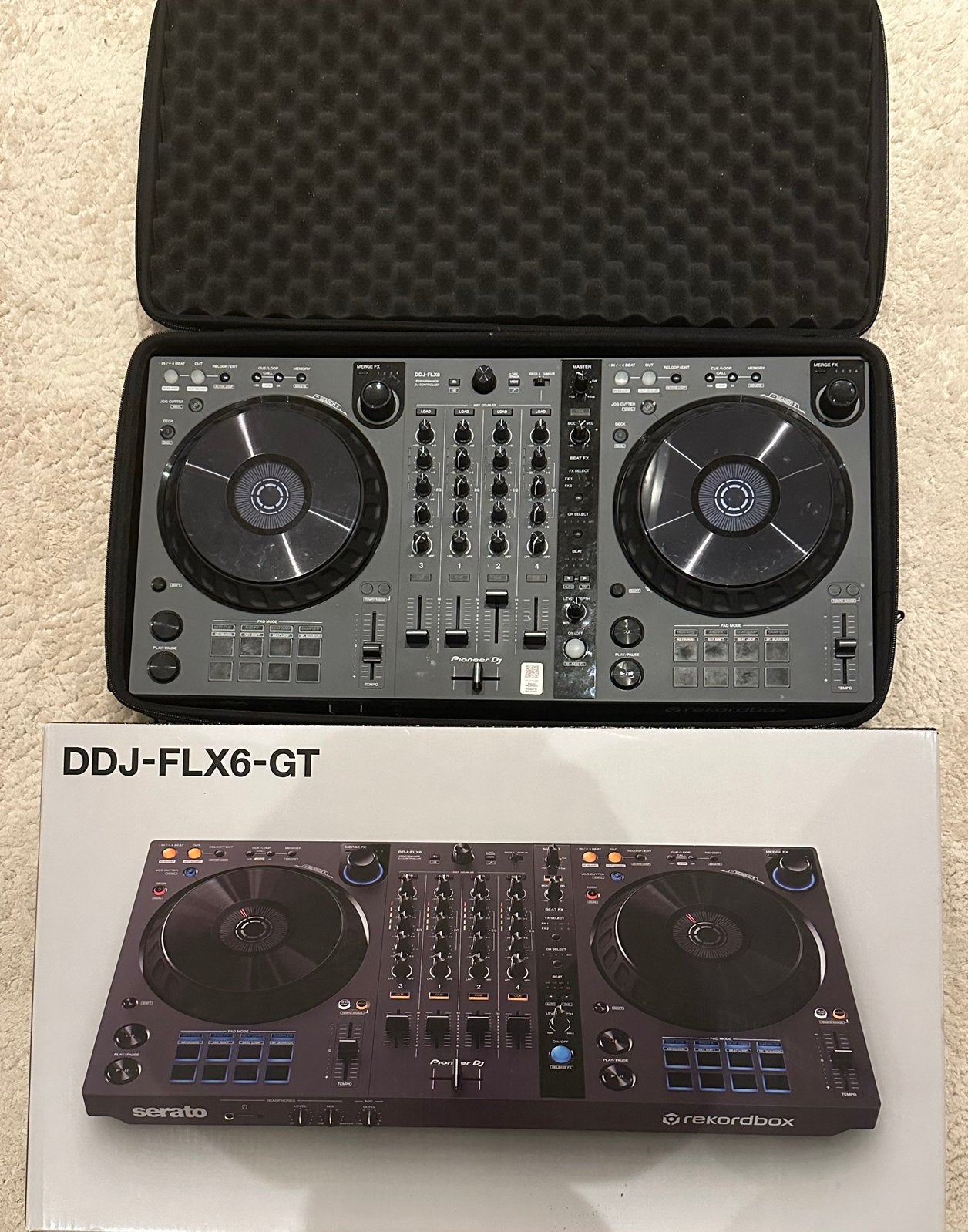 Pioneer DDJ FLX6GT DJ controller inc studio speakers 8 inch, Ophalen, Zo goed als nieuw, Pioneer