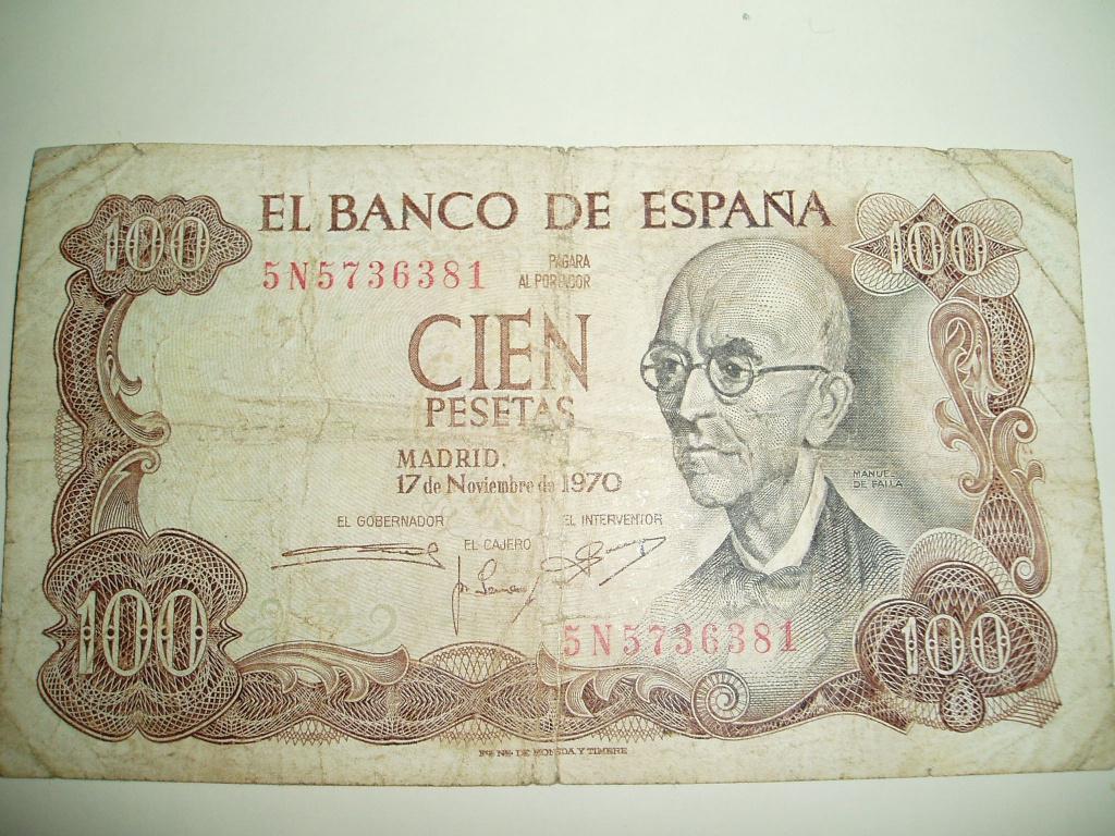 85. Spanje, 100 pesetas 1970 Manuel de Falla., Postzegels en Munten, Bankbiljetten | Europa | Niet-Eurobiljetten, Verzenden, Overige landen