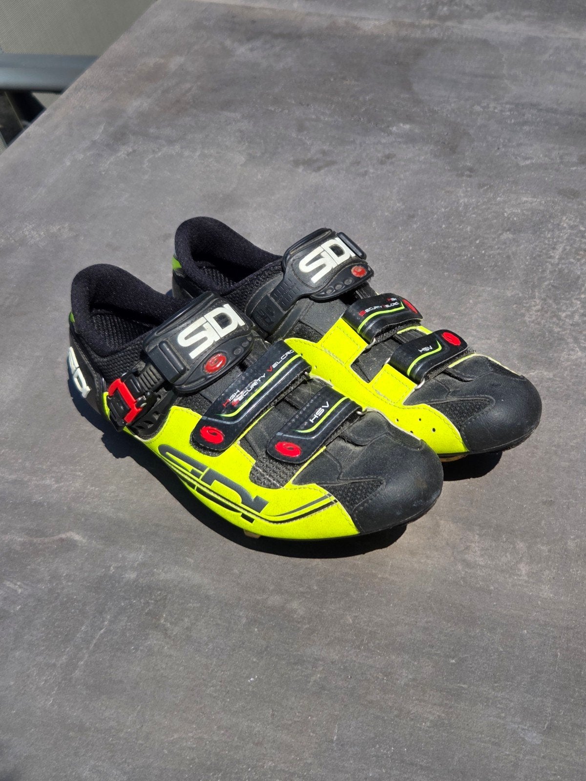 Sidi Genius 7 Race Fietsschoenen Maat 45 - Geel/Zwart, Fietsen en Brommers, Fietsaccessoires | Fietskleding, Gebruikt, Dames, Schoenen