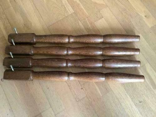 vintage houten Oud-Hollandse tafelpoten eettafelpoten 72 cm, Huis en Inrichting, Tafelonderdelen, Ophalen, Tafelpoot, Minder dan 50 cm