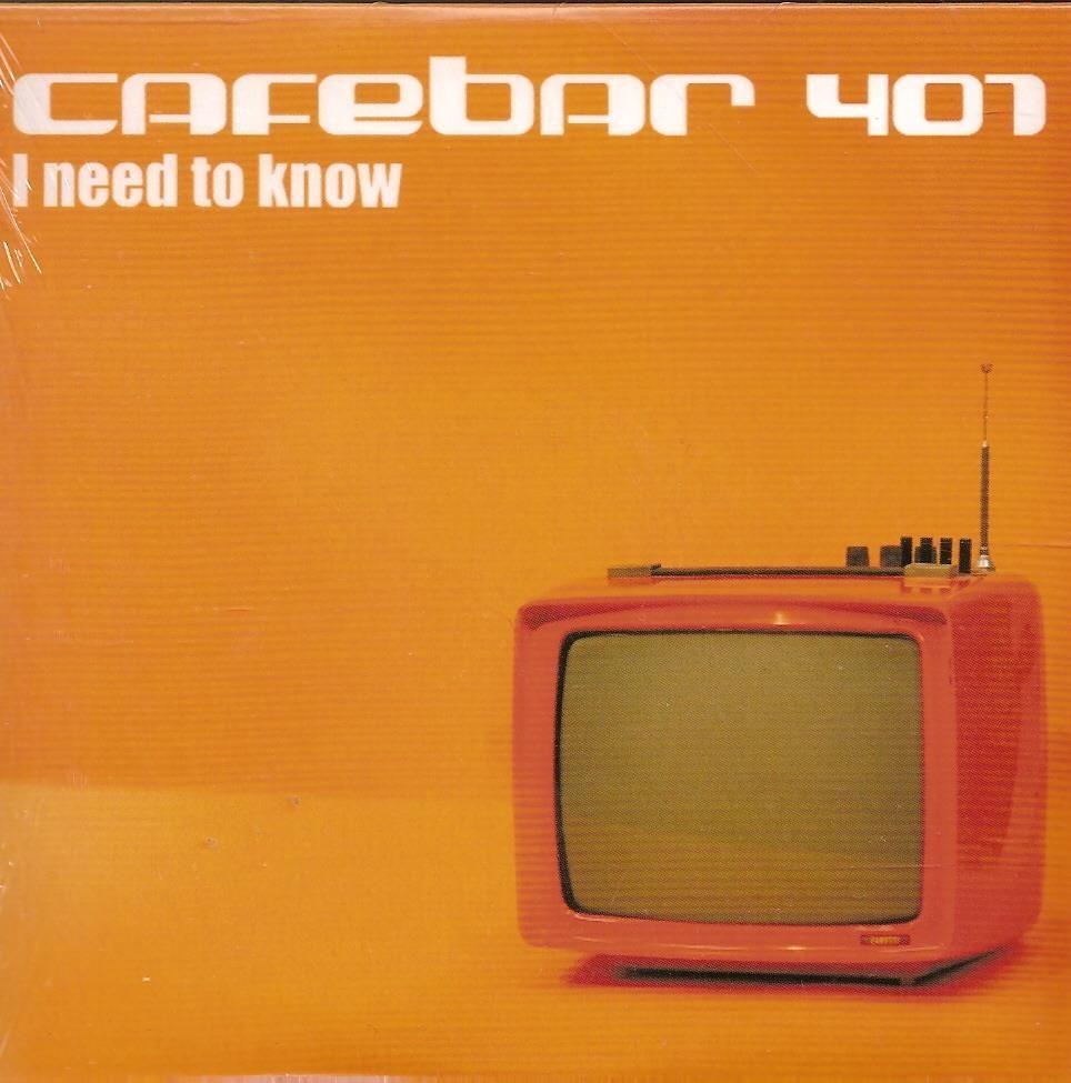 cd-single van Cafebar 401 ‎– I Need To Know, Verzenden, Zo goed als nieuw, Pop