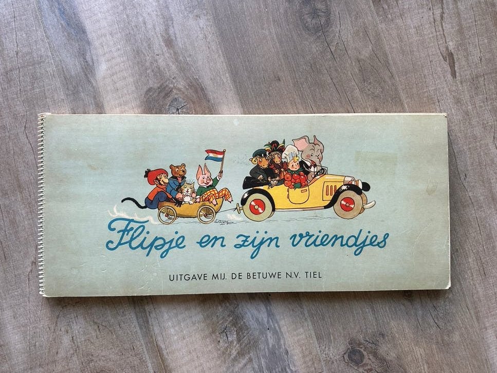 Vintage verzamelboek Flipje en zijn vriendjes, Boeken, Ophalen of Verzenden, Gelezen