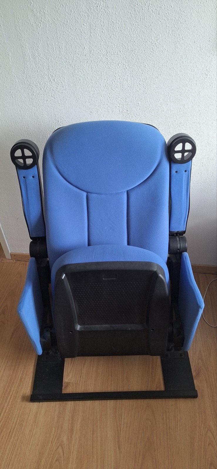 Comfortabele bioscoopstoel - Blauw, Ophalen, Gebruikt, Blauw, Kunststof