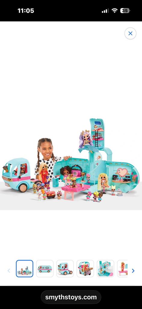 L.O.L Suprise Camper + extra spulletjes en koffertje, Kinderen en Baby's, Speelgoed | Poppenhuizen, Ophalen of Verzenden, Gebruikt