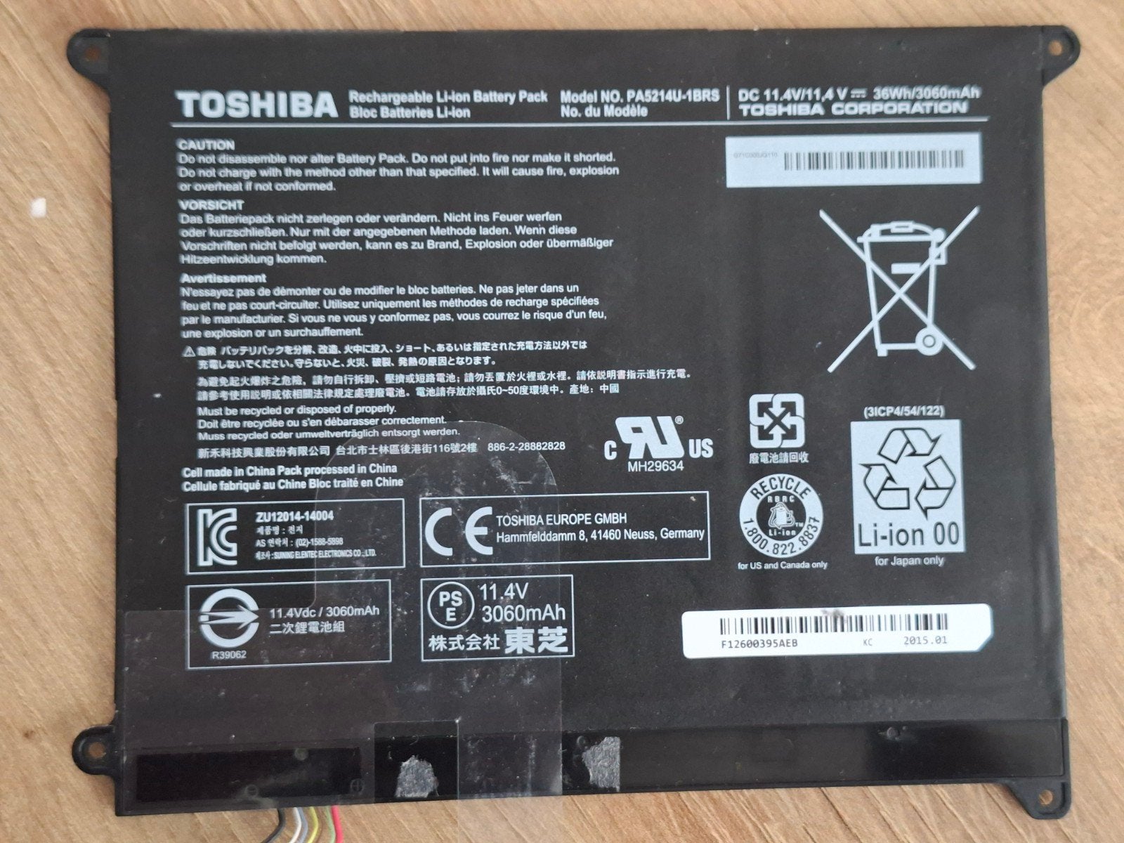 Toshiba Portégé Z20t-B OEM onderdelenbundel, Ophalen of Verzenden