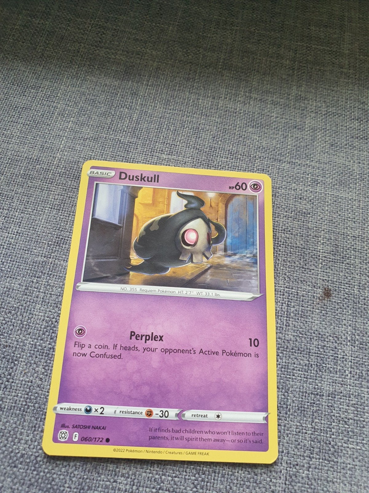 Pokémon Kaart: Duskull (Basic, 60 HP), Ophalen of Verzenden, Zo goed als nieuw, Losse kaart