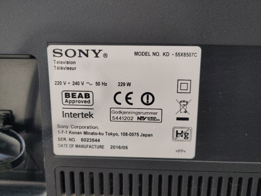 Foto 5 van Sony Bravia KD-55X8507C