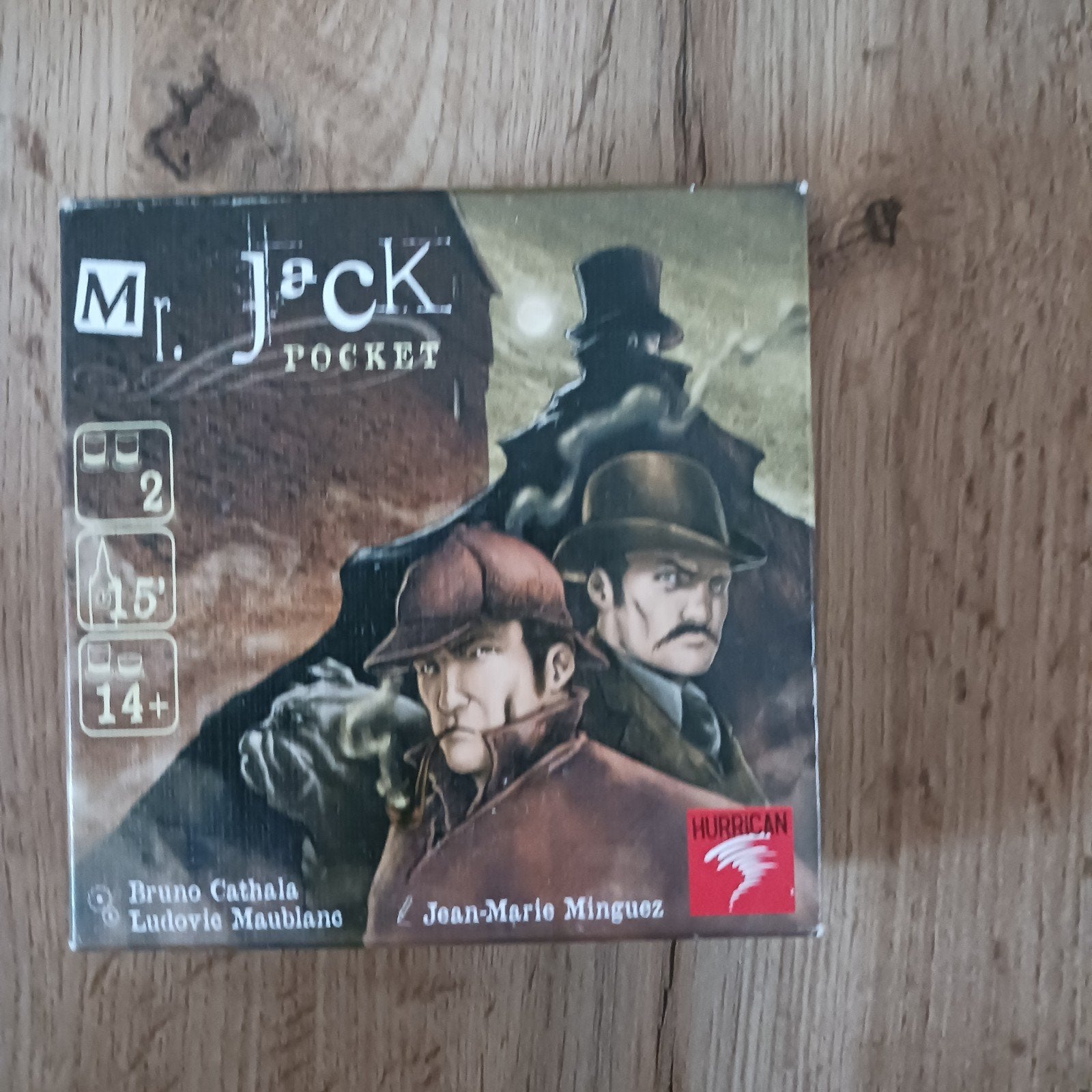 Nr 63) Mr. Jack Pocket Bordspel - Compact en Spannend, Een of twee spelers, Ophalen of Verzenden, Gebruikt, Hurrican