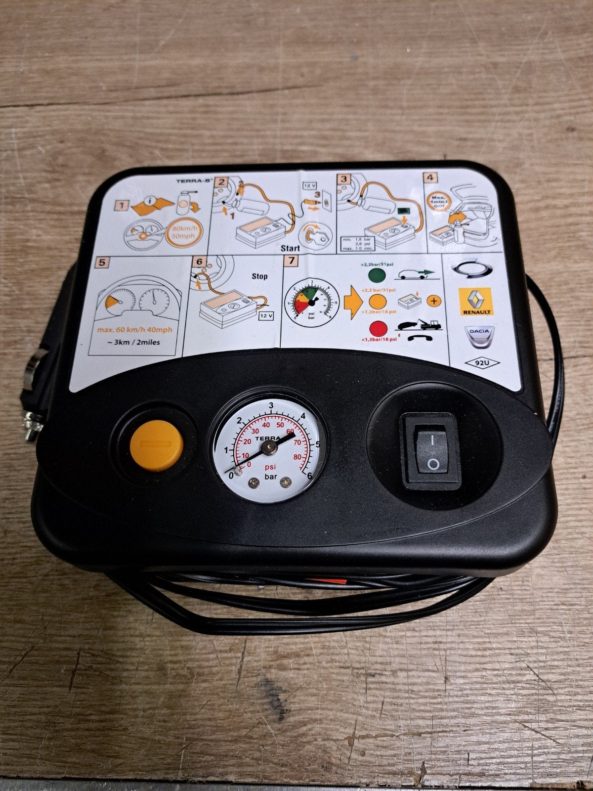 Auto compressor, Ophalen
