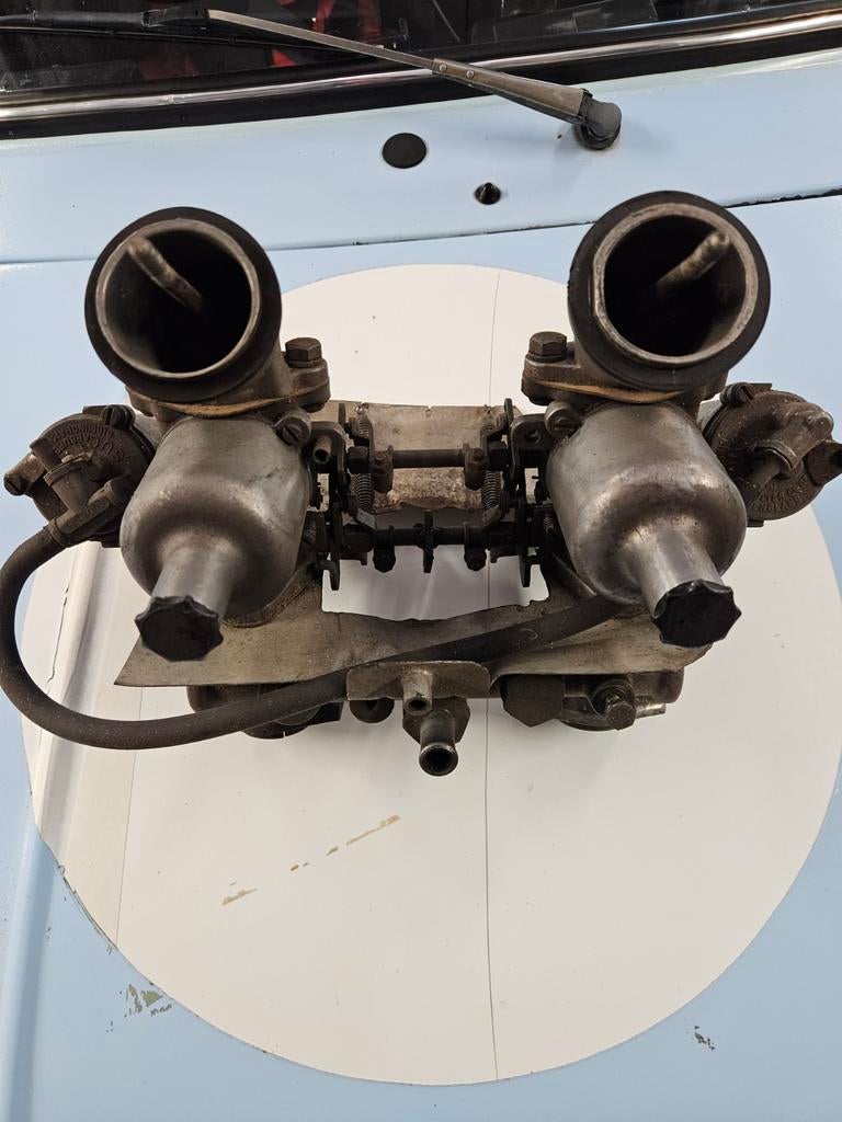 Set dubbele hs2 carburateurs mini, Ophalen of Verzenden, Gebruikt, Mini