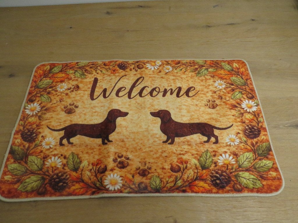deurmat met teckel div. maten en prints, Ophalen of Verzenden, Nieuw, Binnen