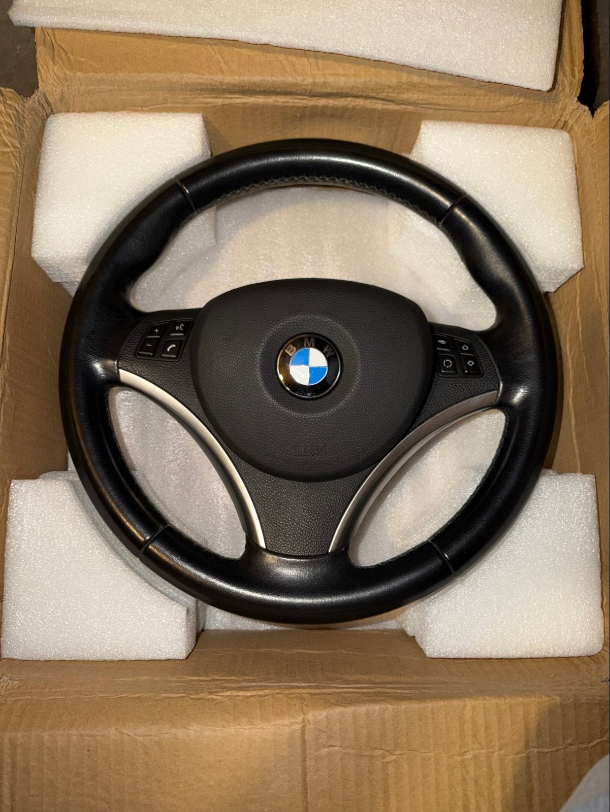 BMW 3 Serie E90 Multifunctioneel Stuurwiel met Airbag, Auto-onderdelen, Besturing, Ophalen of Verzenden, Gebruikt, BMW