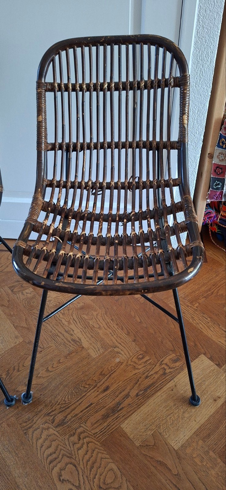 2 rotan stoelen Justin van Leen Bakker, Huis en Inrichting, Ophalen, Bruin, Twee