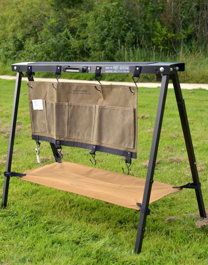 Opvouwbare camping rek + kleine organizer met zakken, Ophalen of Verzenden, Nieuw