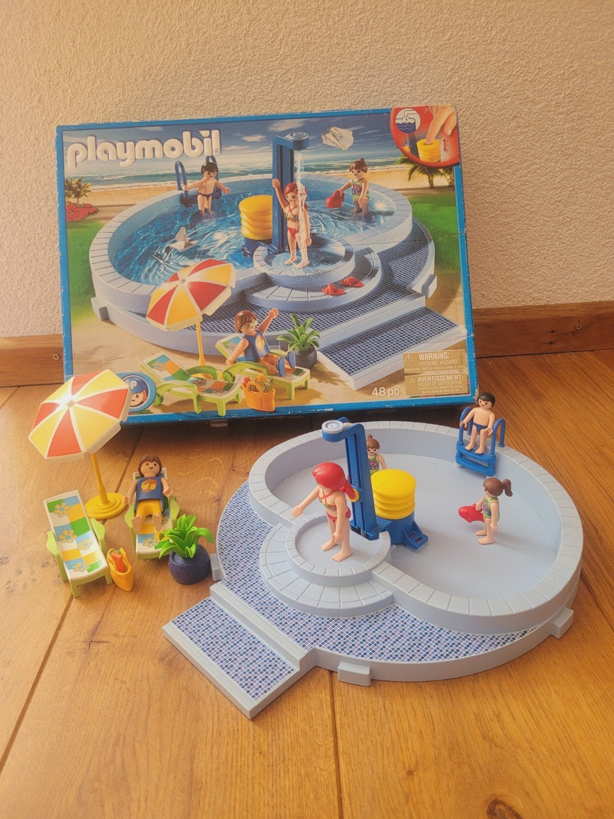 Playmobil Zwembad 5964 met extra meisje, Kinderen en Baby's, Gebruikt, Complete set, Overige typen, Ophalen of Verzenden