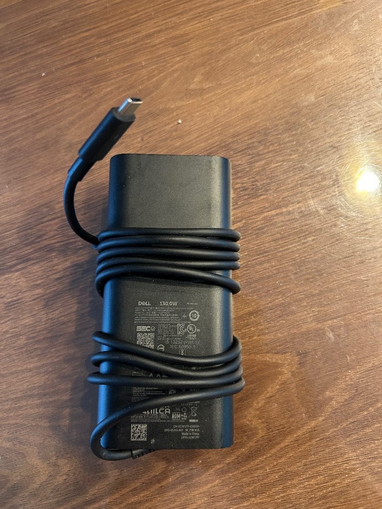 Dell 130W USB-C AC Adapter, Computers en Software, Laptop, Ophalen of Verzenden, Zo goed als nieuw, USB-hub