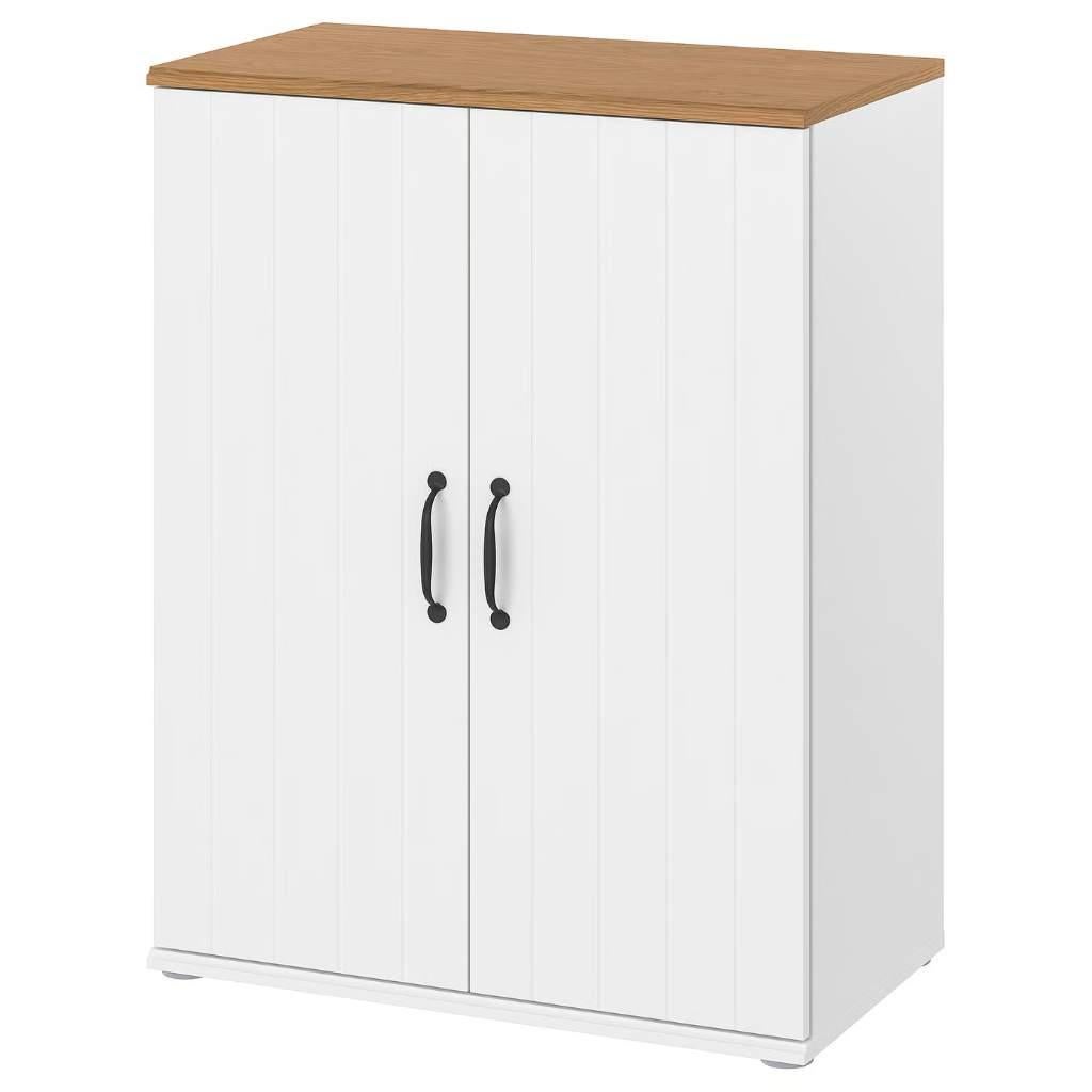 Ikea - SKRUVBY Cabinet with doors, white, 70x90 cm, Huis en Inrichting, Ophalen of Verzenden, Zo goed als nieuw