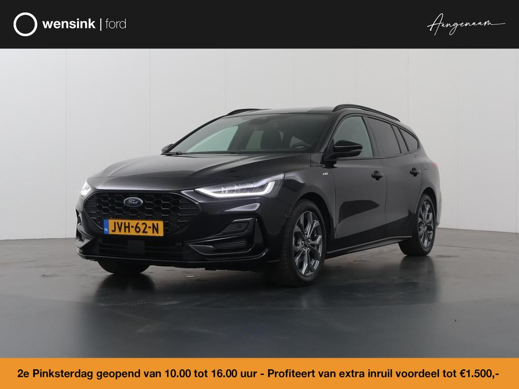 Ford Focus Wagon 1.0 EcoBoost Hybrid ST Line X | Elekt. Wegk, Auto's, Gebruikt, Zwart, Handgeschakeld, 19 km/l