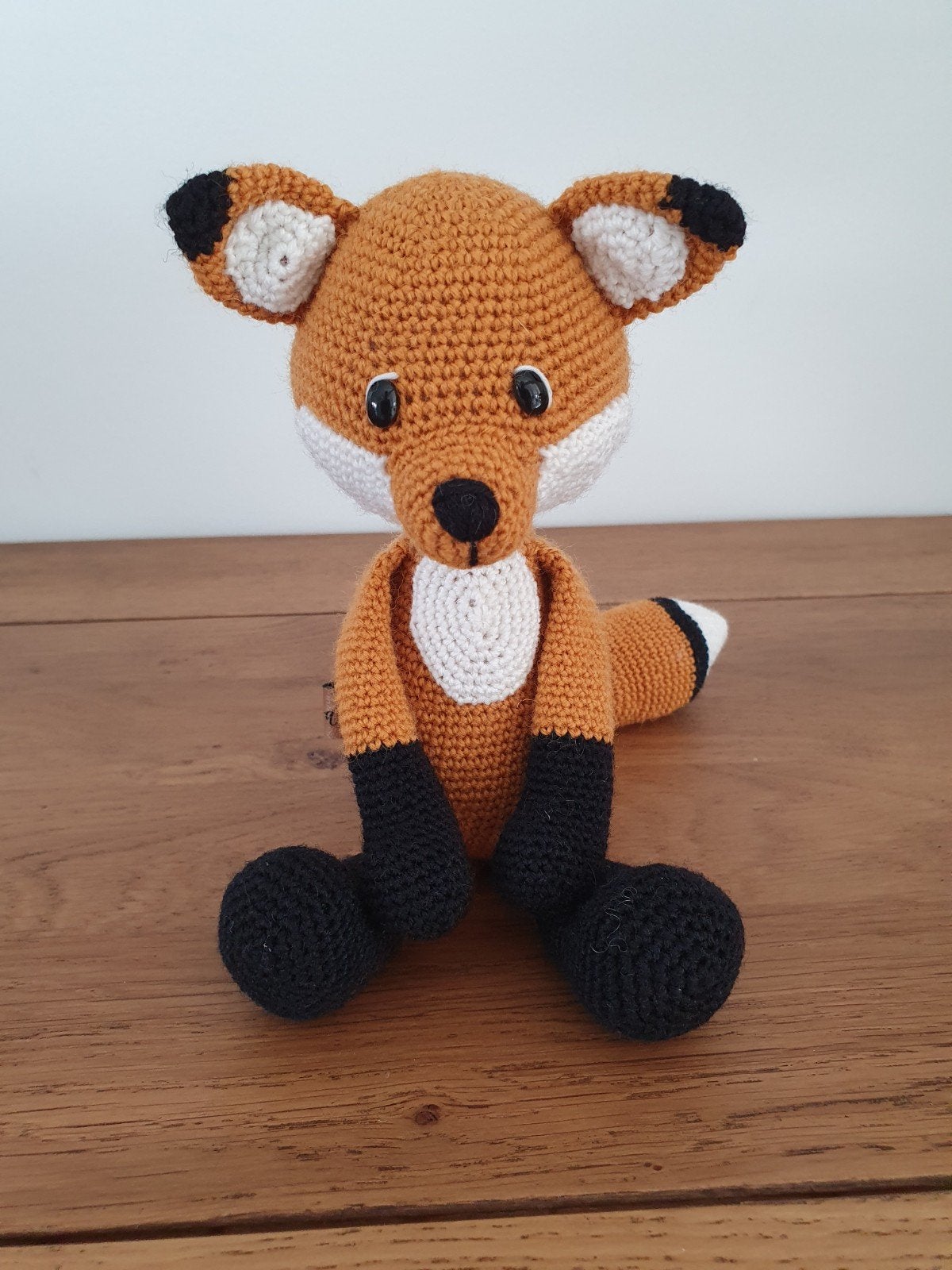 Handgemaakte gehaakte knuffel Vos Victor, Ophalen of Verzenden, Nieuw, Vos, Handgemaakt