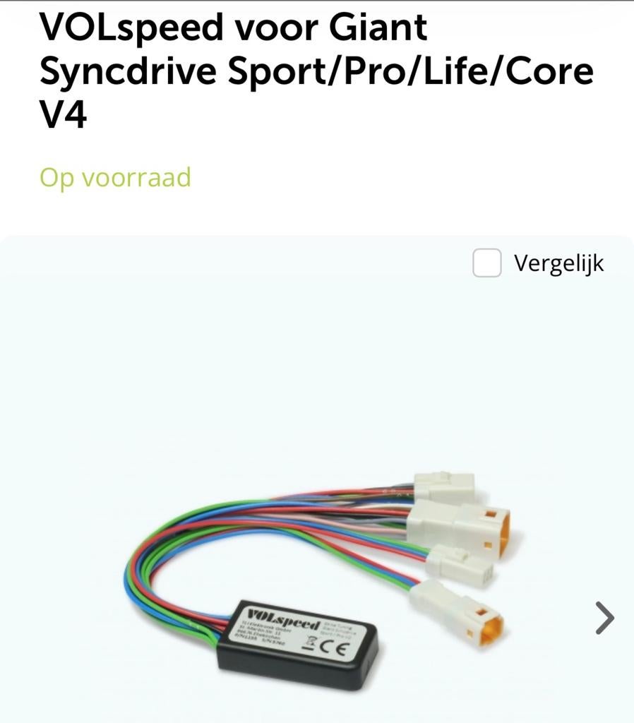 VOLspeed V4 giant syncdrive pro, Ophalen of Verzenden, Zo goed als nieuw