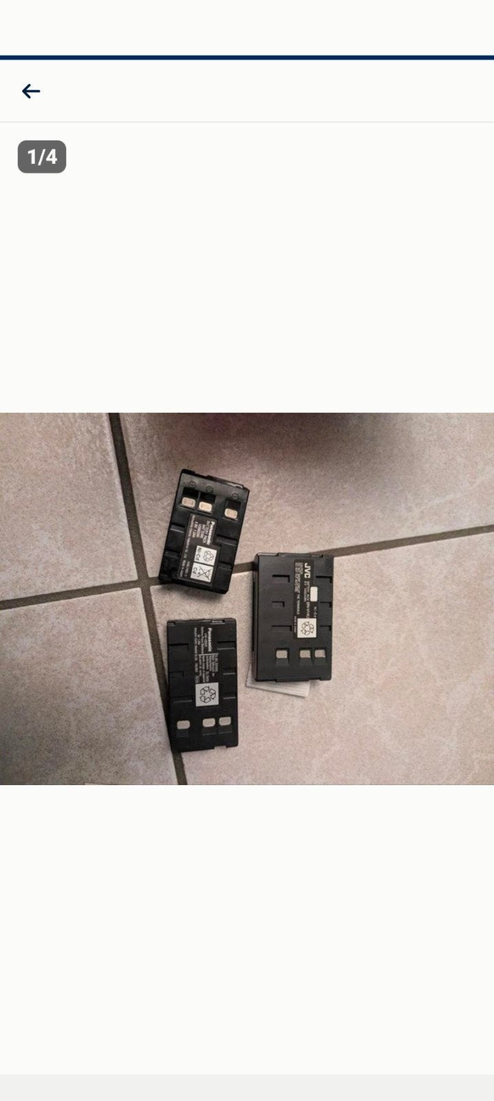 NIEUWE JVC BATTERIJ BN 14U + PANASONIC BATTERIJ VW-VBS1E + V, Ophalen of Verzenden, Nieuw