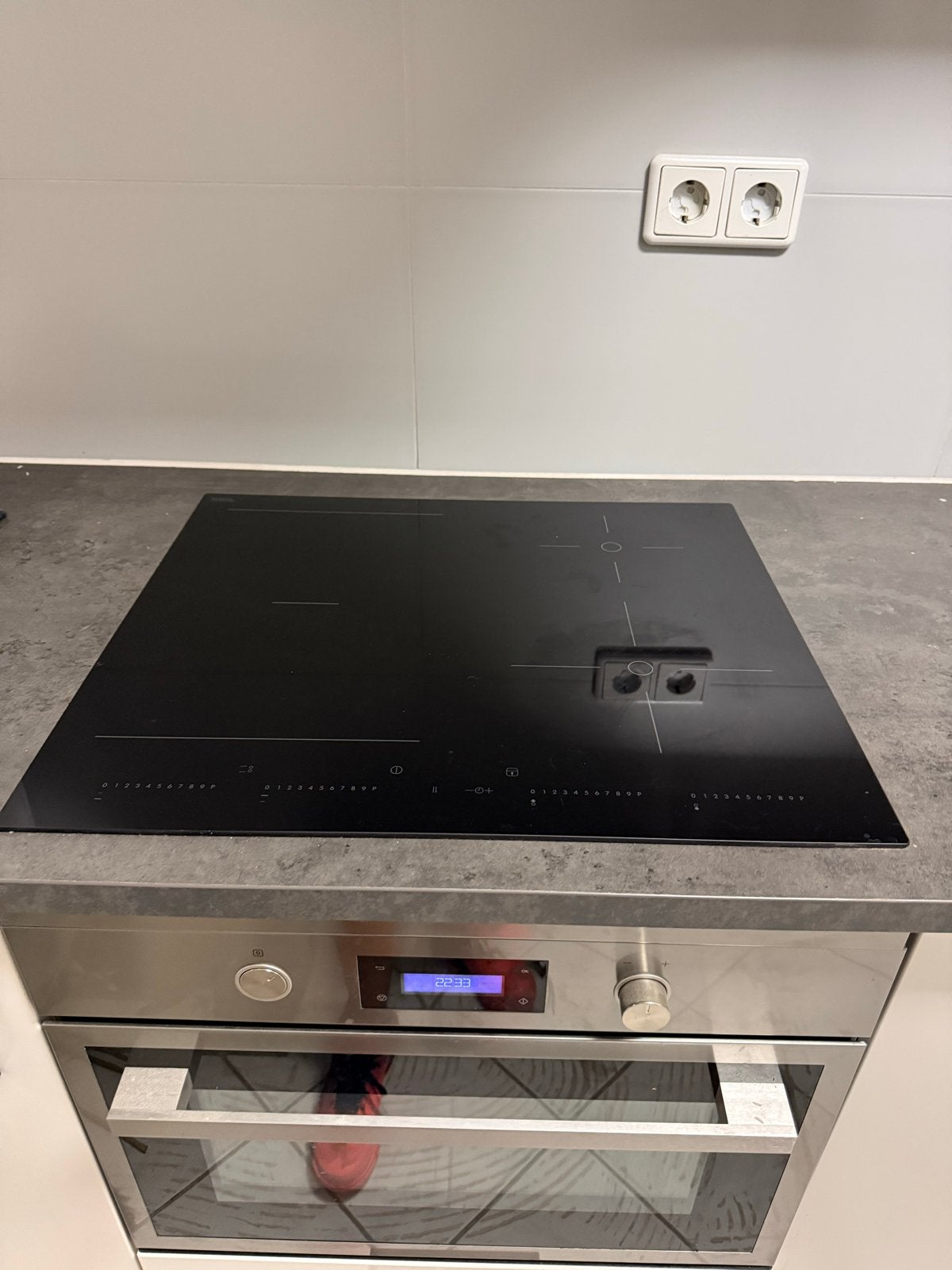 IKEA OTROLIG inductiekookplaat – 4 zones – 58 cm, Ophalen, Gebruikt, 4 kookzones, Inbouw