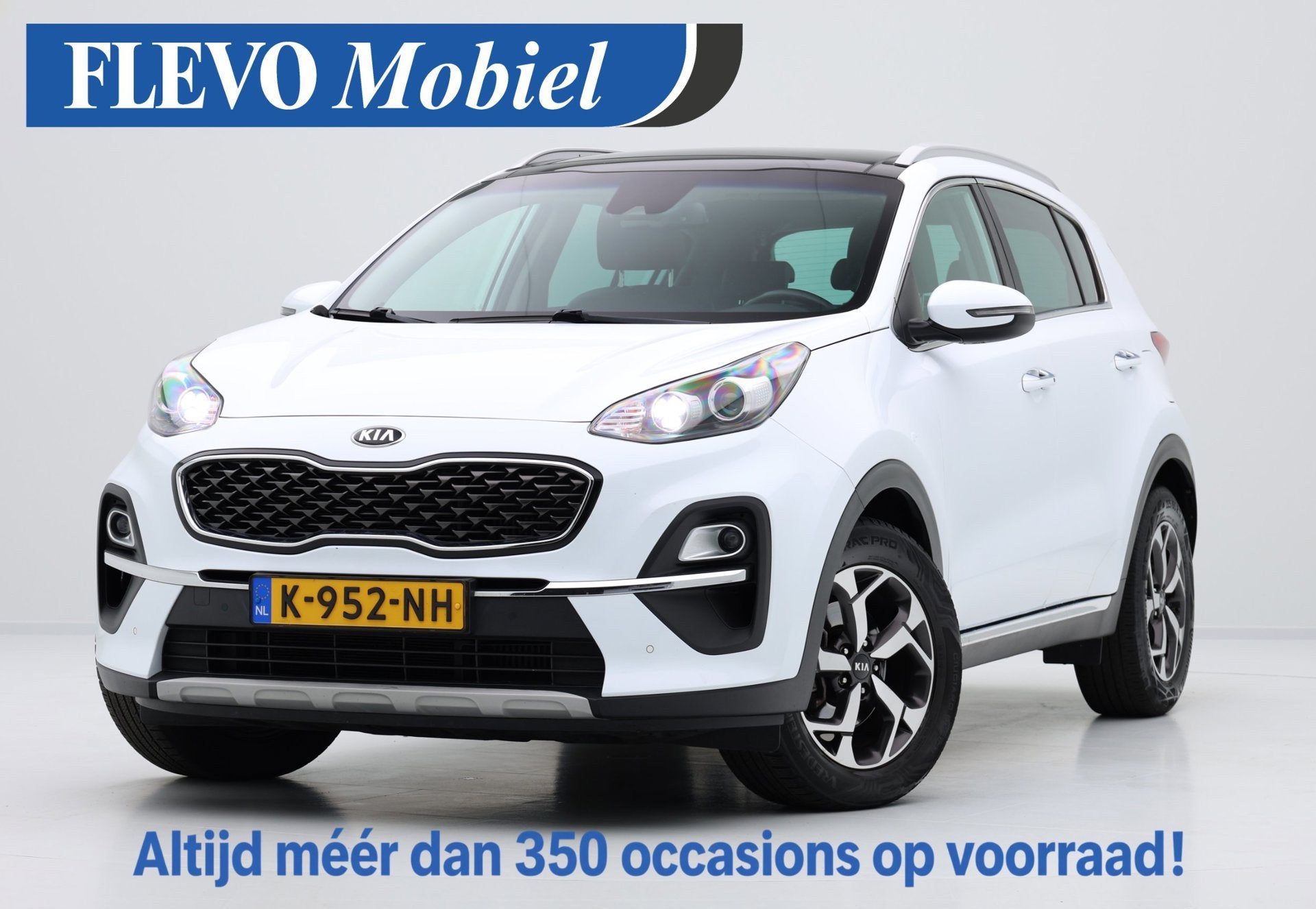 Kia Sportage 1.6 T-GDI DynamicPlusLine 1/2 Leer|Pano|Carplay, Auto's, Dealer onderhouden, 15 km/l, Gebruikt, 4 cilinders