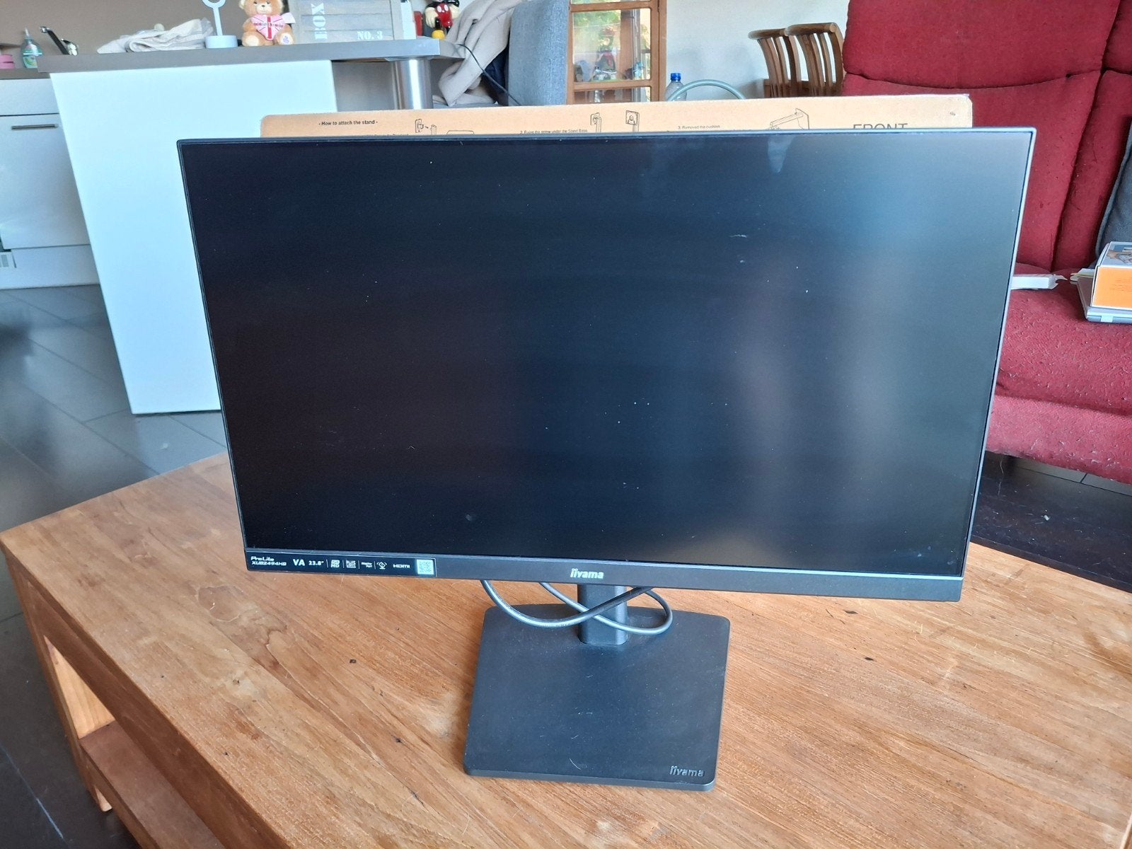Monitor iiyama ProLite XUB2494HS 23.8 inch ZGAN, Computers en Software, Ophalen, Zo goed als nieuw, Full HD, 60 Hz of minder