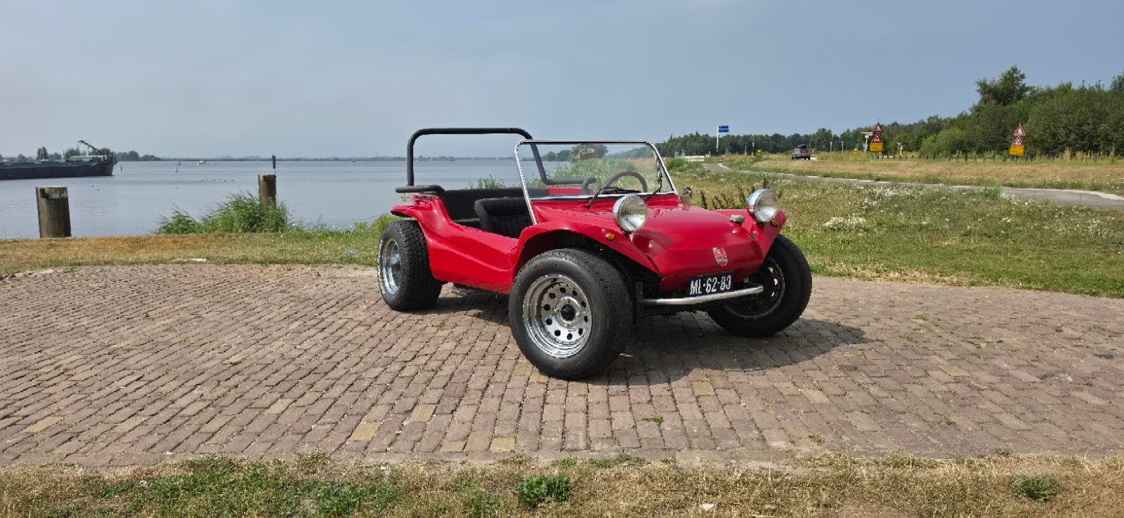 Volkswagen Buggy 1963 Rood, Zwart, 4 cilinders, Cabriolet, 1600 cc
