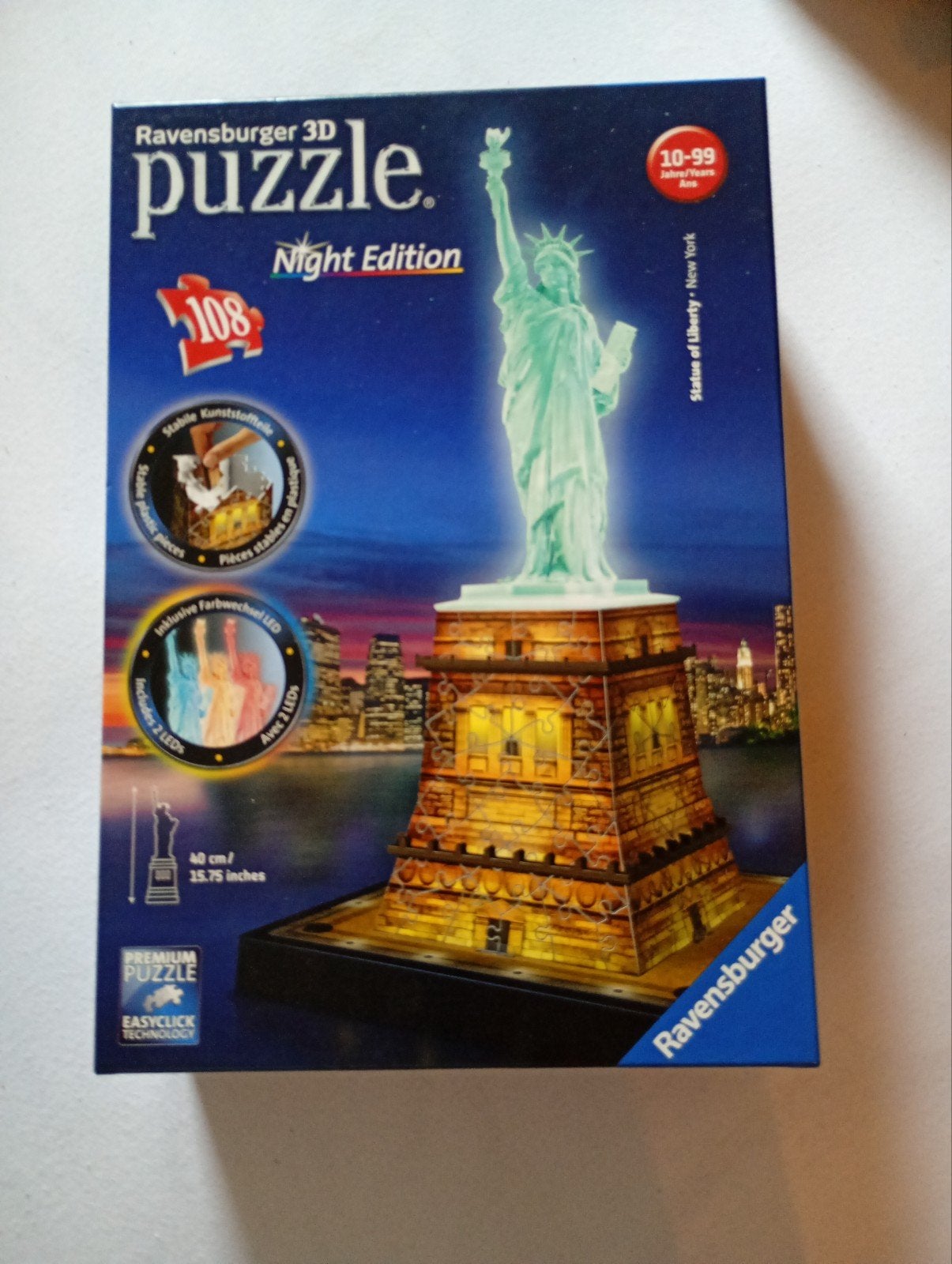 Vrijheidsbeeld 3D puzzel, Ravensburger, Ophalen of Verzenden, Zo goed als nieuw