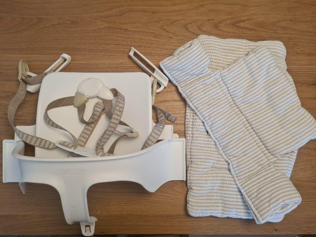 Stokke Tripp Trapp babyset, Kinderen en Baby's, Kinderstoelen, Ophalen, Gebruikt, Meegroeistoel, Gordel(s)