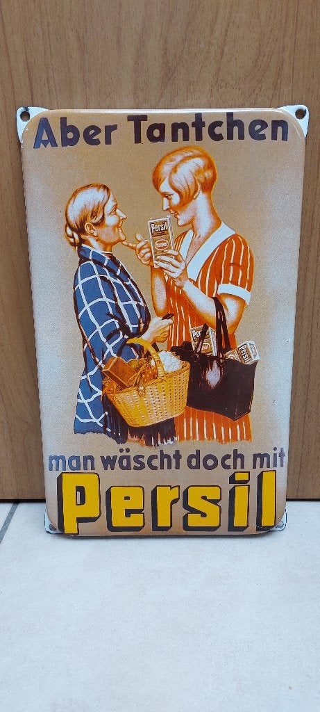 Emaillebord Persil, Verzamelen, Merken en Reclamevoorwerpen, Nieuw, Reclamebord, Ophalen of Verzenden