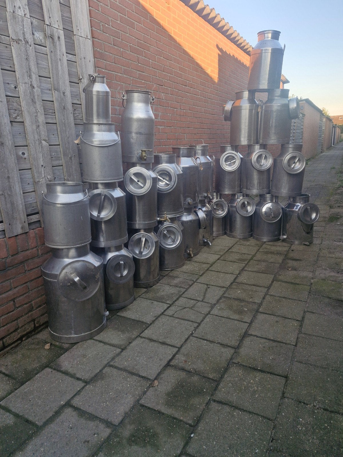we hebben heel veel gave rvs melkbus /melkbussen  tekoop, Tuin en Terras, Ophalen of Verzenden