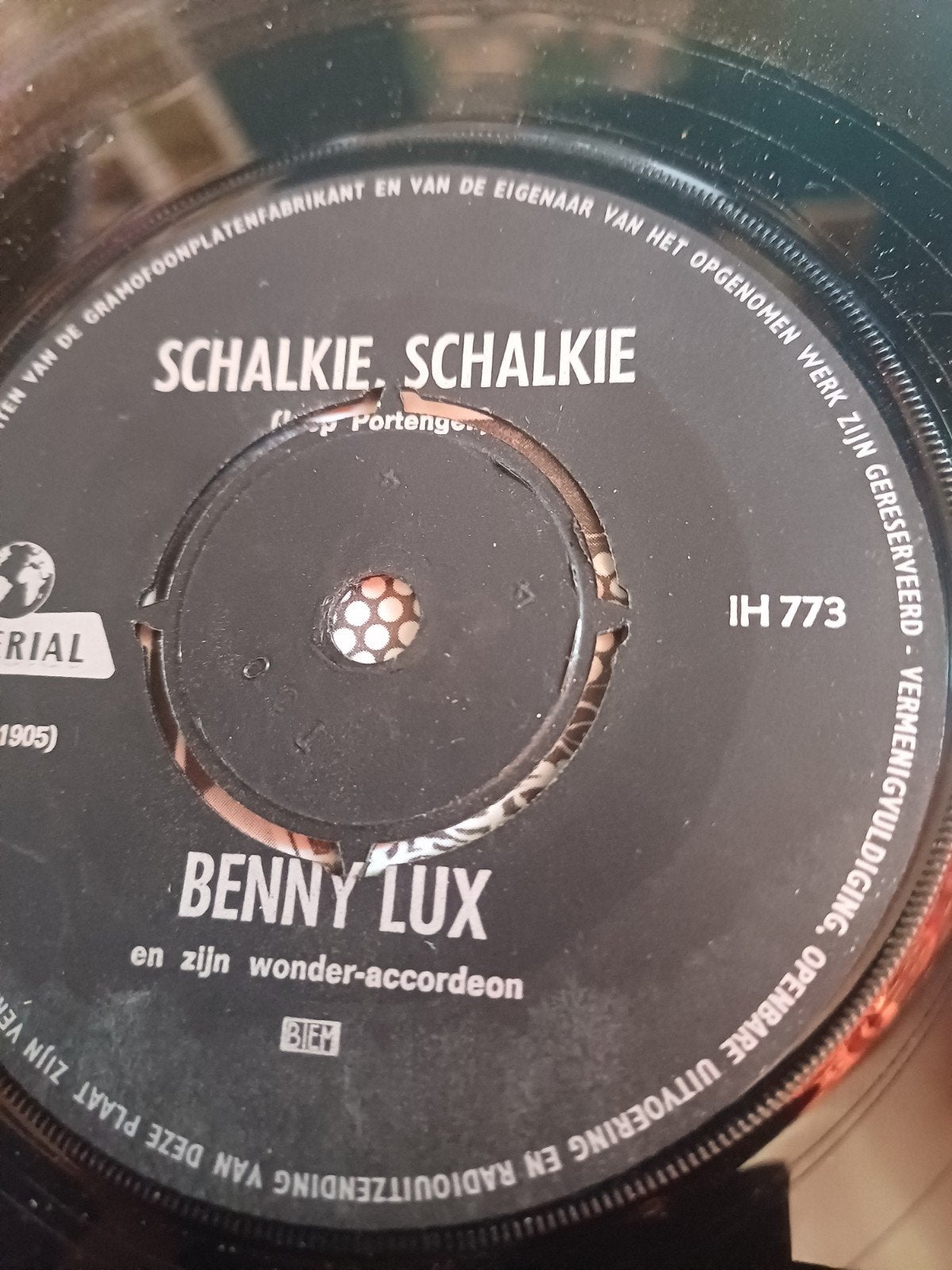 Benny Lux - Schalkie, Schalkie / De Gouden Regenwals (Vinyl), Ophalen, Gebruikt, 7 inch, EP
