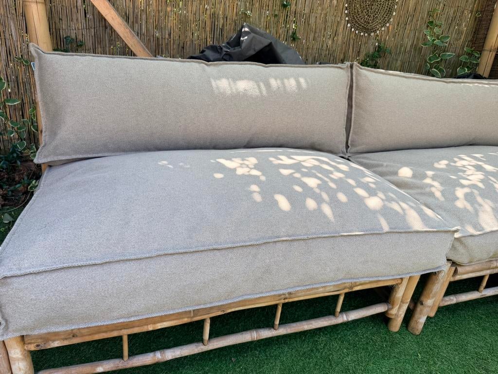 Loungekussens / palletkussens waterafstotend grijs/beige, Ophalen, Zo goed als nieuw