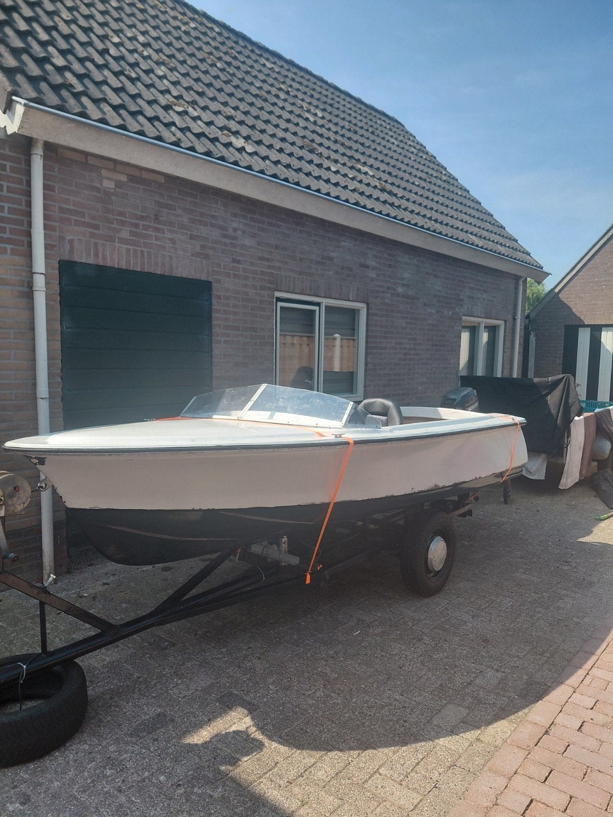 3.90m Speedboot met Mercury 10XR en trailer, Ophalen, Gebruikt