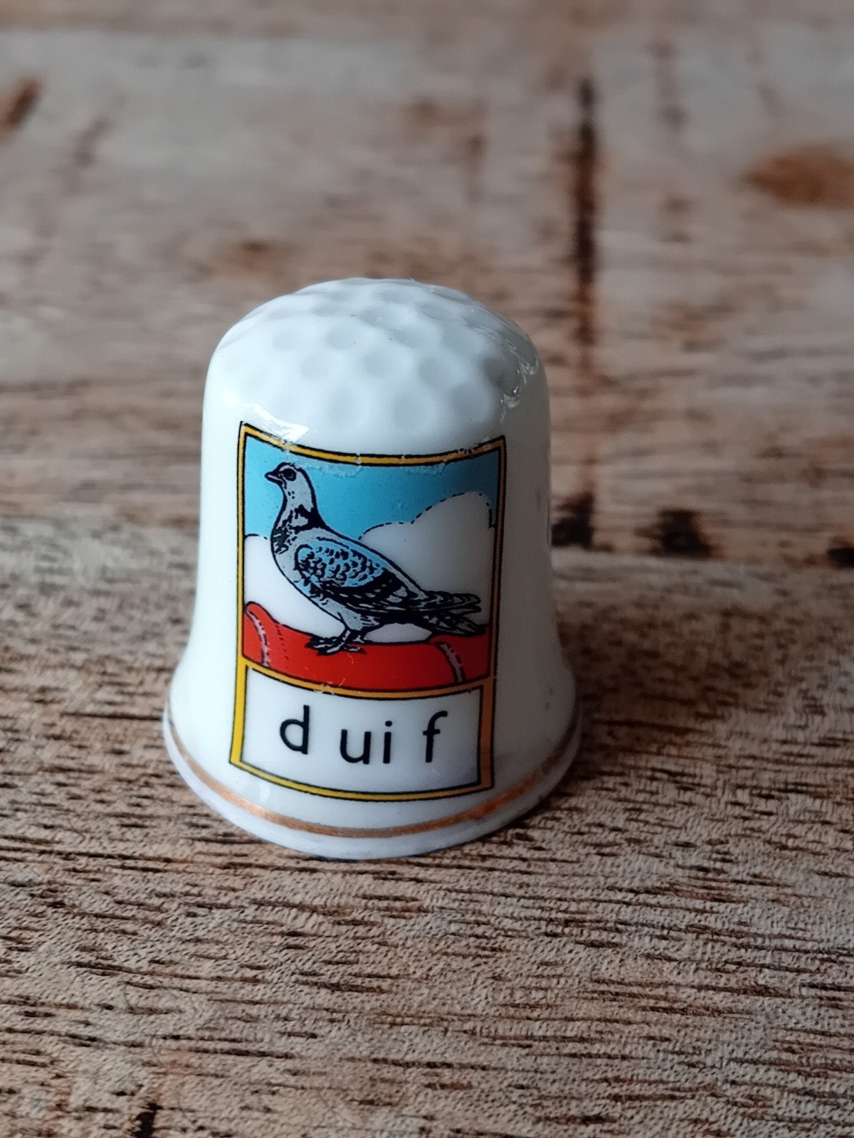 Vingerhoedjes verzamelen duif vingerhoedje, Ophalen of Verzenden, Zo goed als nieuw