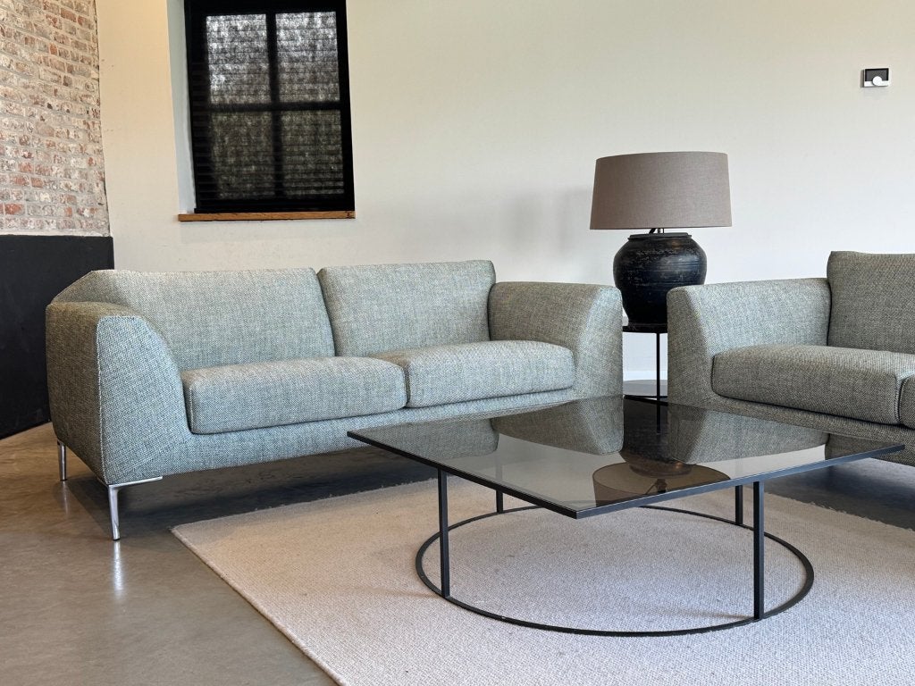 2x Pode Fold bank | Groen-crème gemêleerd | Als nieuw, Marinus Dammeweg 55, 5928 PW Venlo, Nederland, Luxe Design, Info@leolux.nl
