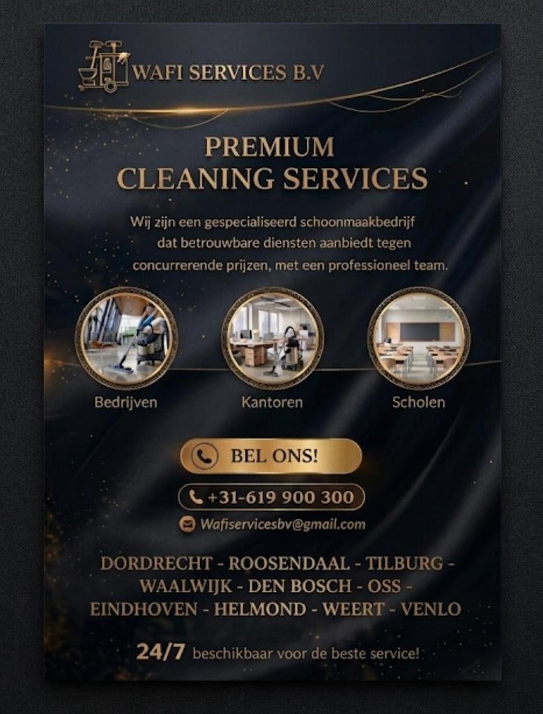 Wij zijn een gespecialiseerd schoonmaakbedrijf In Brabant, Ophalen, Nieuw, Gehele gezicht