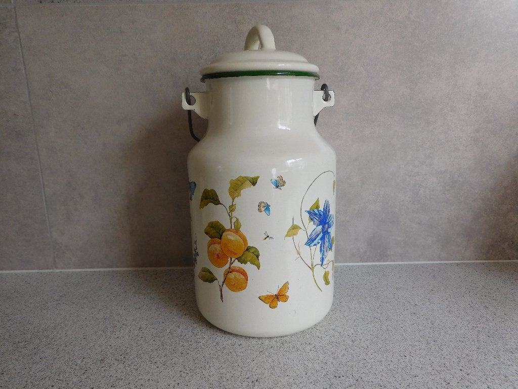 Emaille Melkbus Fruit & Flowers Janneke Brinkman, Ophalen of Verzenden