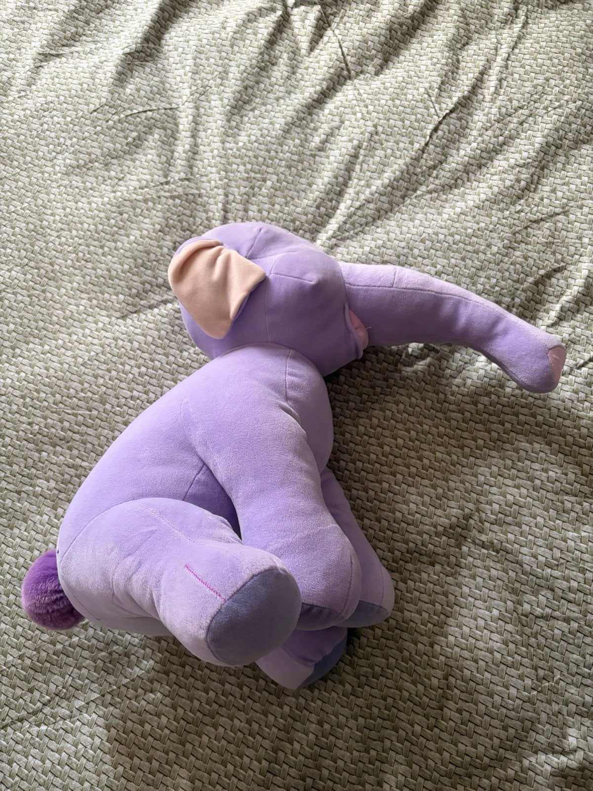 Lollifant knuffel - Zacht paars olifantje, Ophalen of Verzenden, Zo goed als nieuw, Paars, Olifant