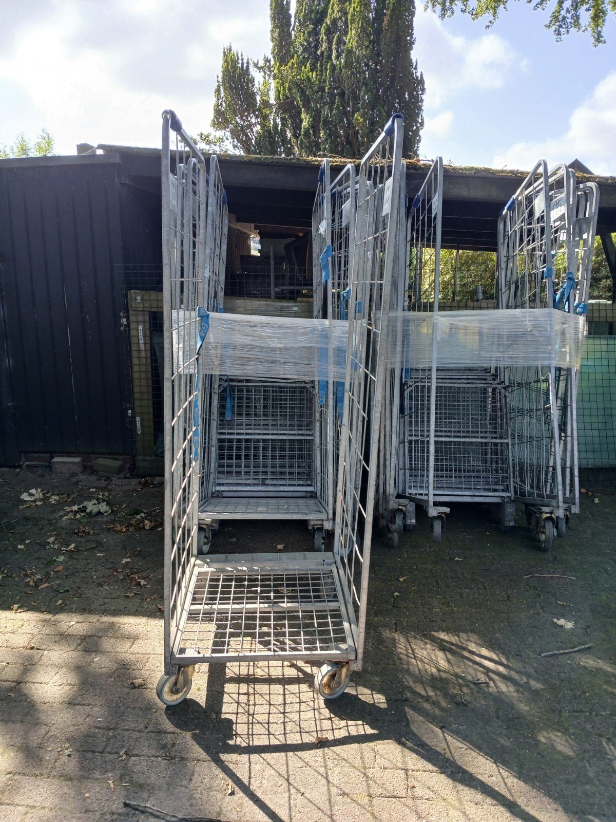 rolcontainer, winkelkar transport kar, 100 liter of meer, Ophalen, Gebruikt, Transportkar