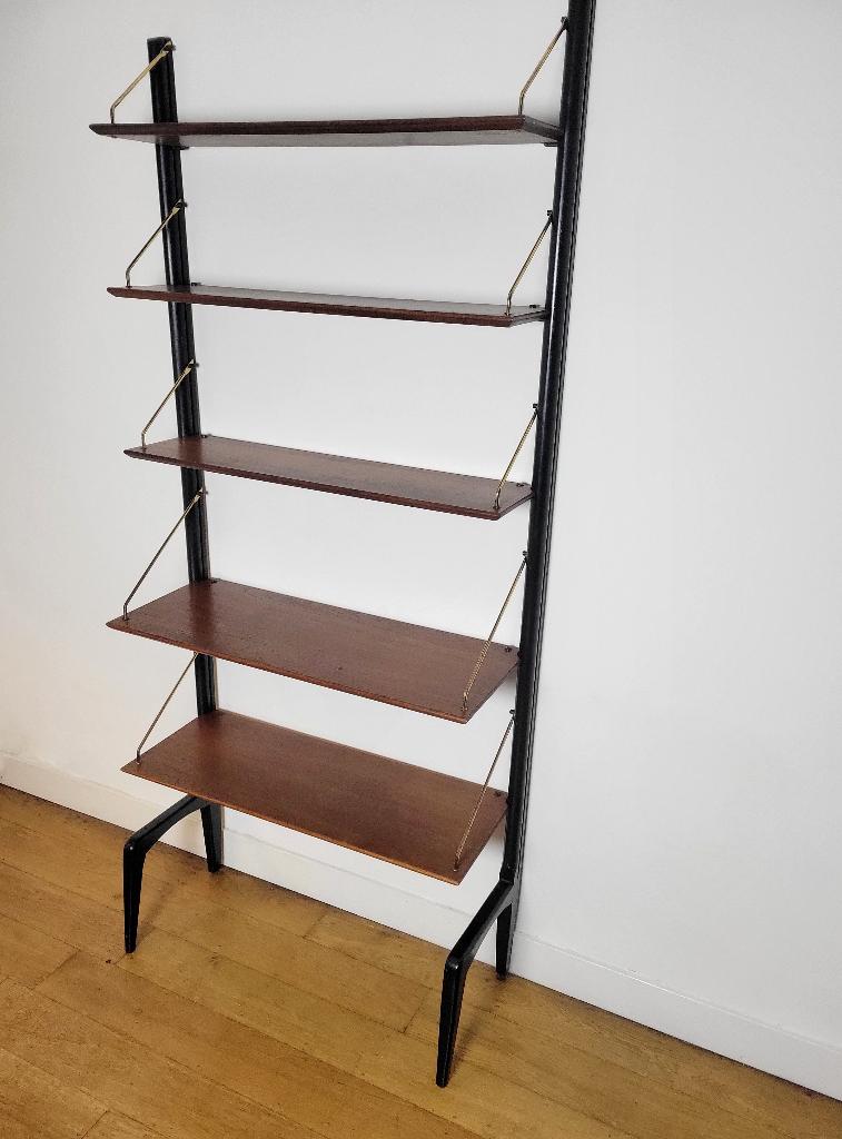 Vintage modulair wandmeubel van Louis van Teeffelen, Ophalen, Met plank(en), Gebruikt, Teakhout
