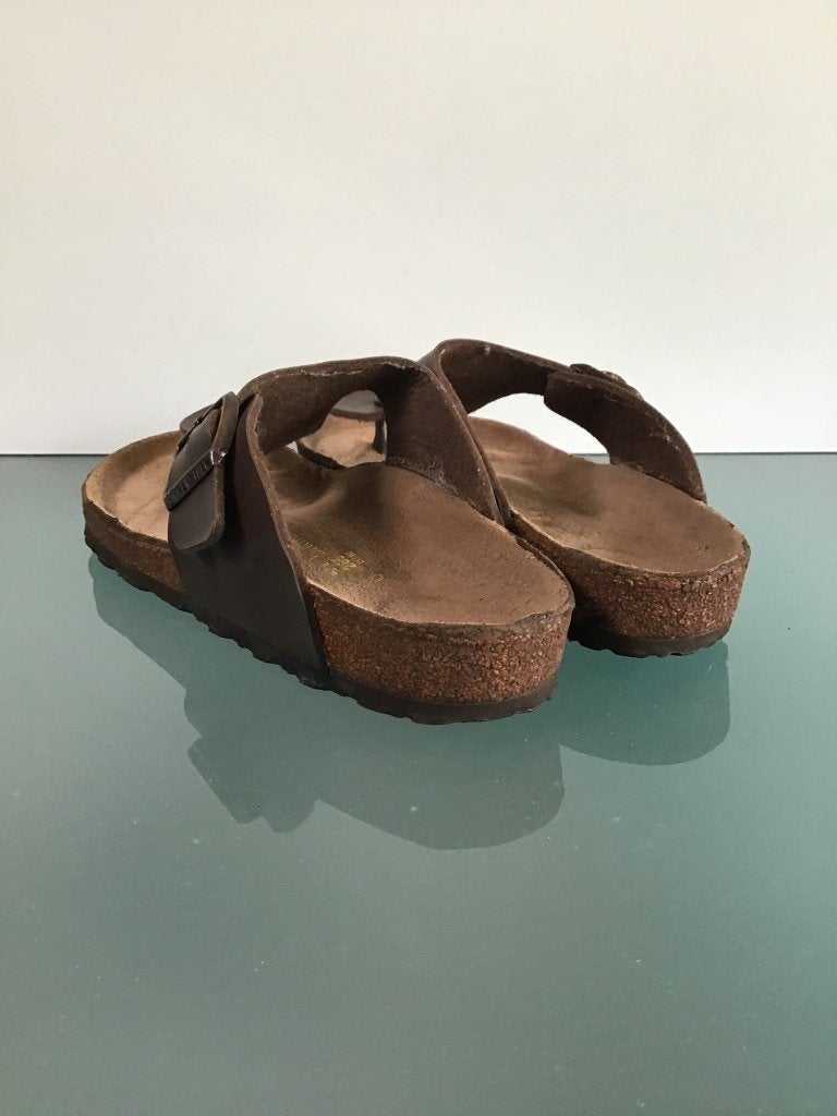 Birkenstock 41 | Ramses bruine slippers | Gratis verzenden, Slippers, Bruin, Verzenden, Zo goed als nieuw