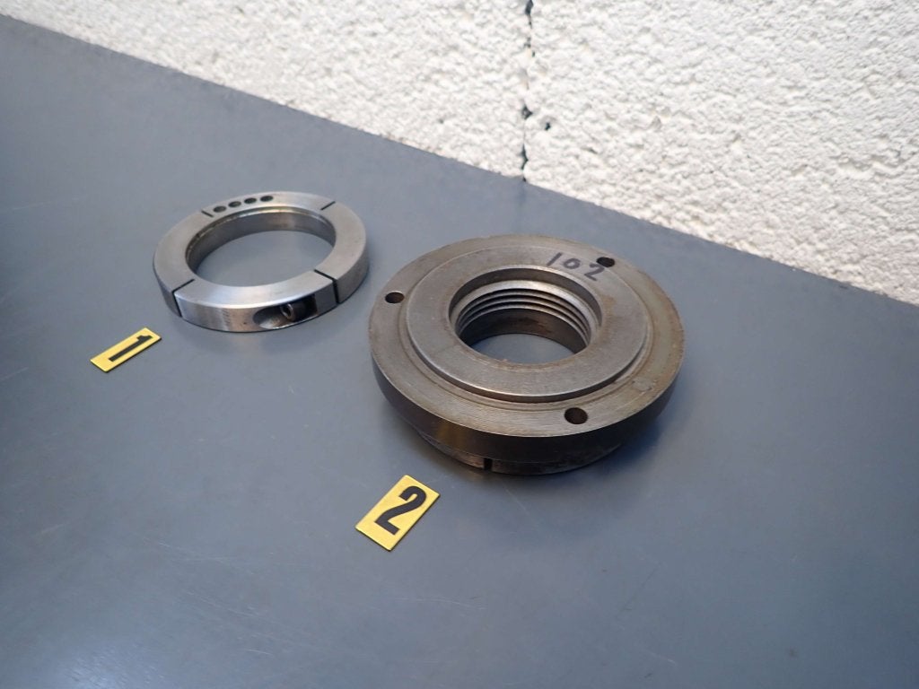 Schaublin 102N 102VM Spindel flens + Klemring W25 uitvoering, Doe-het-zelf en Verbouw, Niet ingevuld, Gebruikt, Niet ingevuld