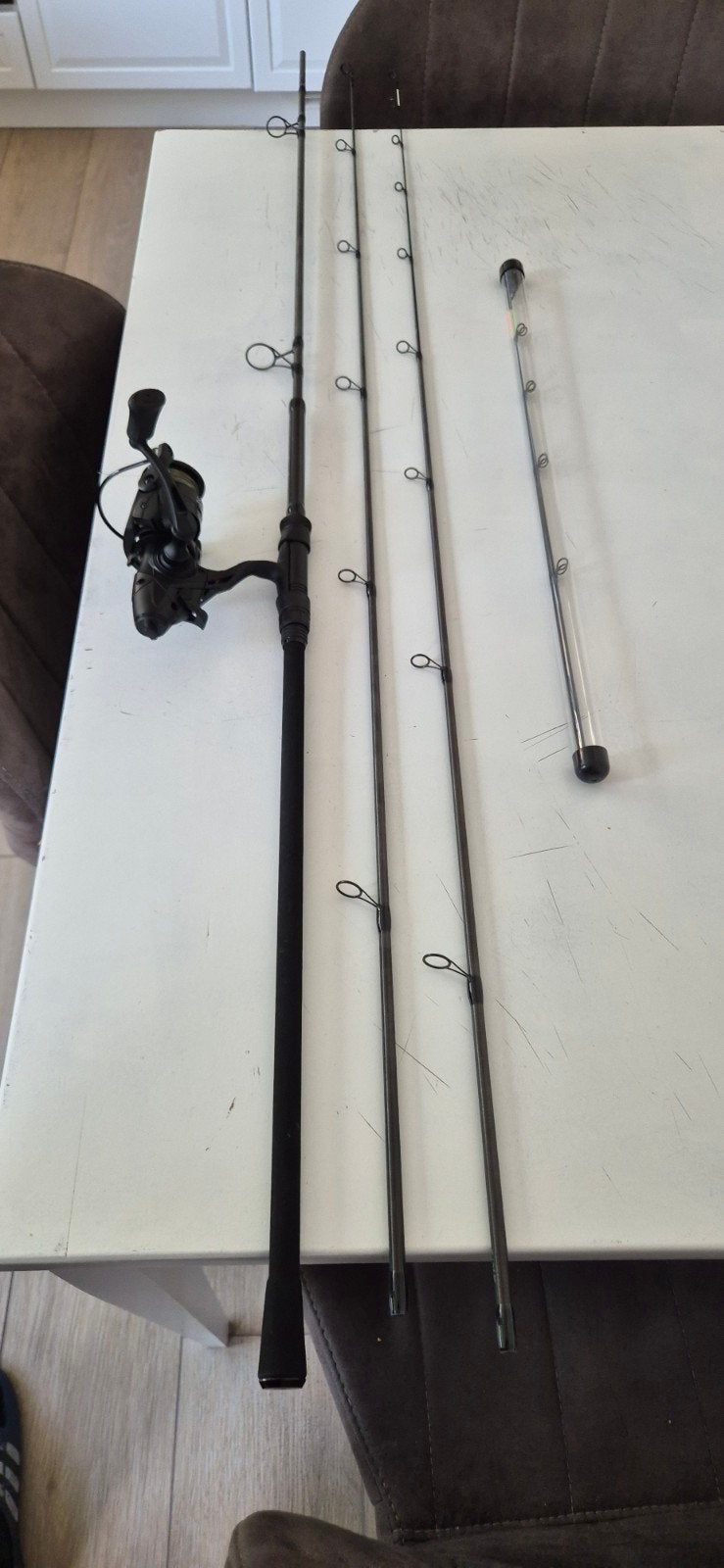 Sonik Xtractor Twin Tip met molen, Ophalen of Verzenden, Gebruikt, Complete hengel