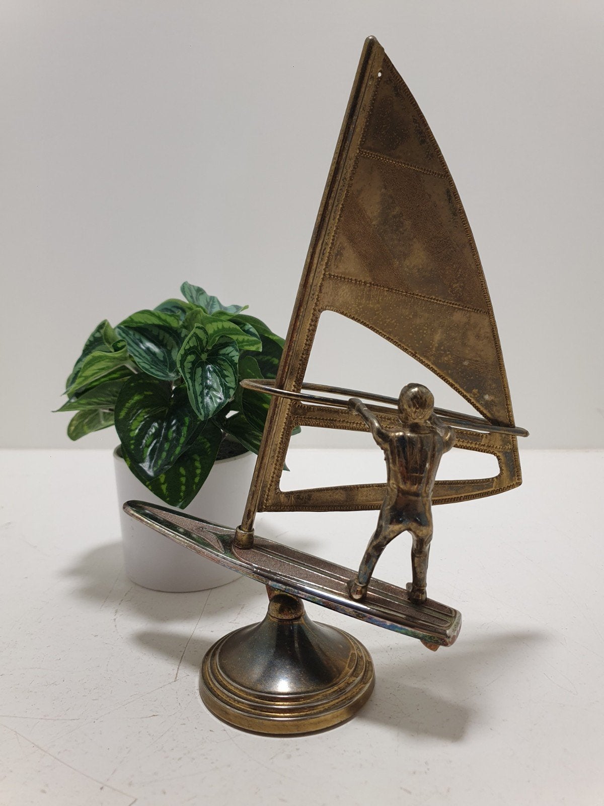 Vintage windsurfer beeld, jaren 70/80, Ophalen of Verzenden