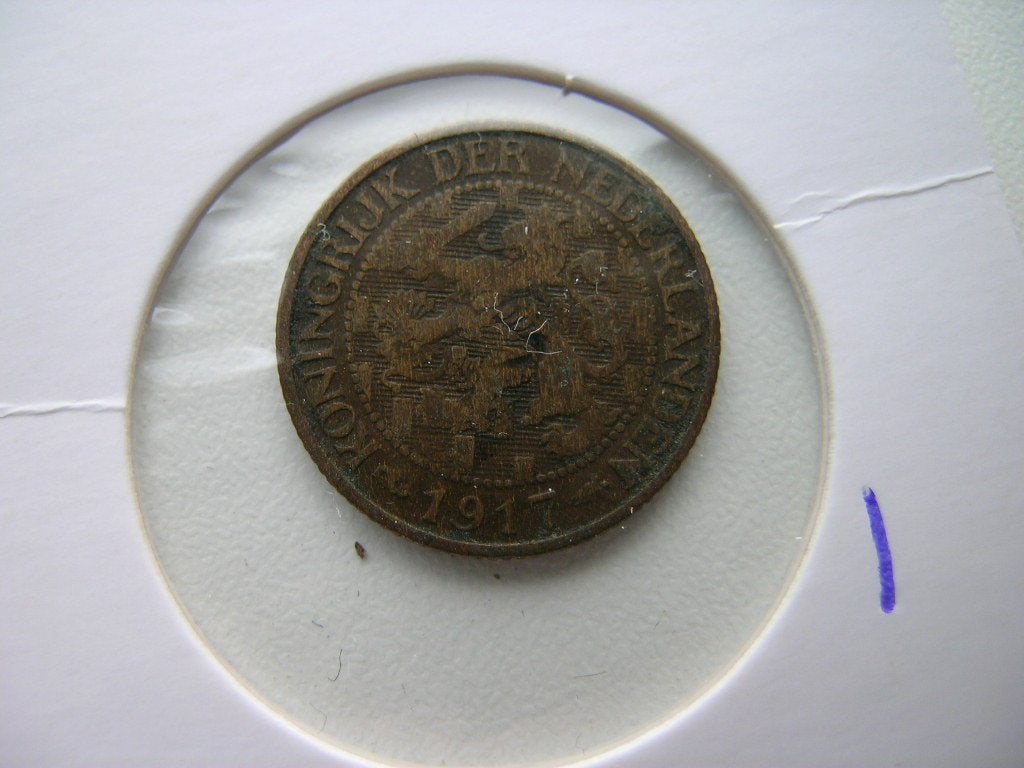 Cent 1917 (nr 1), Postzegels en Munten, Munten | Nederland, Ophalen of Verzenden, Koningin Wilhelmina, 1 cent, Losse munt